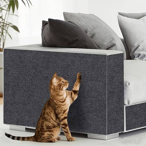 2 rolls thickened self cat scratching pad 23 62x11 81in anti scratch mat cuttable furniture sofa door wall cat climbing frame protective film