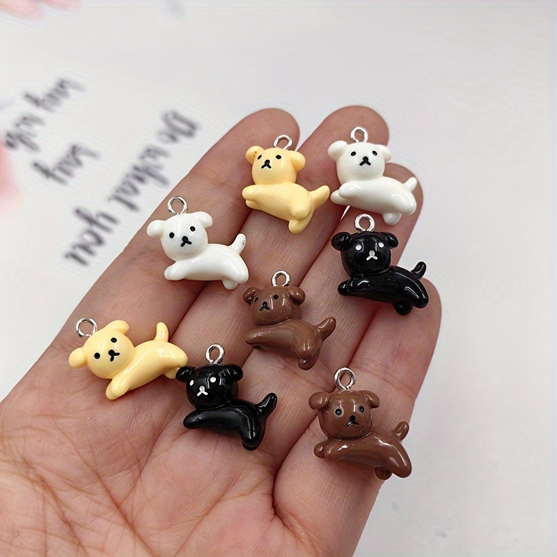 

10pcs Dog - Floating Pendants For Diy Keychains & Jewelry