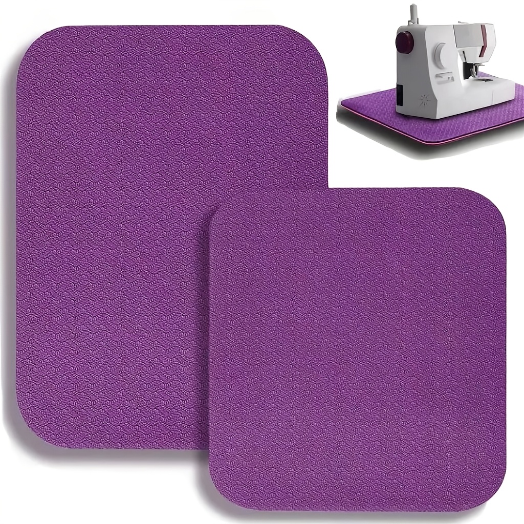 2pcs Sewing Machine Shock Pads - Anti Slip, Noise Reducing Rubber Pedal Pads, Suitable For Embroidery And Sewing, Anti Slip Rubber Accessories (15 "x 20" And 9 "x 14")