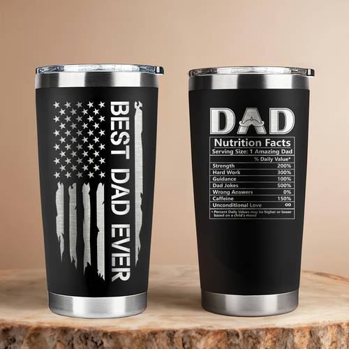 fathers day gifts for dad best for dad ever gifts unique birthday gift from daughter son for mug cup travel presents useful inspired tumbler for men 20oz black stainless steel tumbler for husband