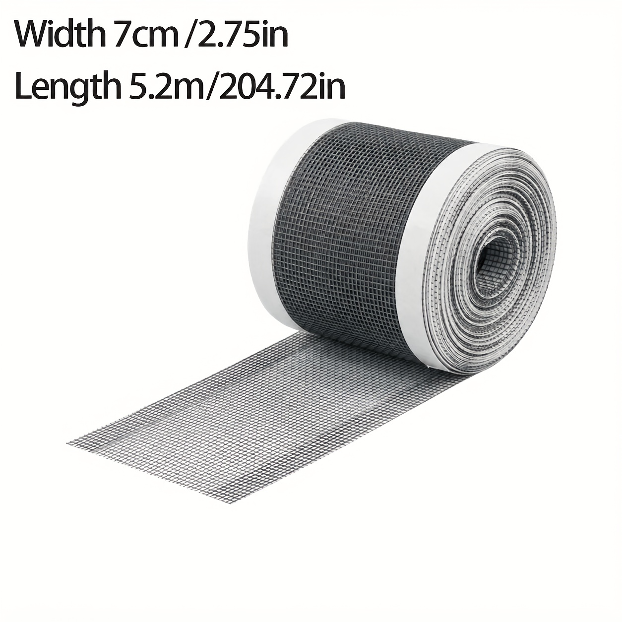 Image of 5.2 Meters Strainer Kitchen Sink Sewer Outfall Stopper, Bathroom Mesh Stickers, Disposable Shower Floor Drain Filter Hair Catcher