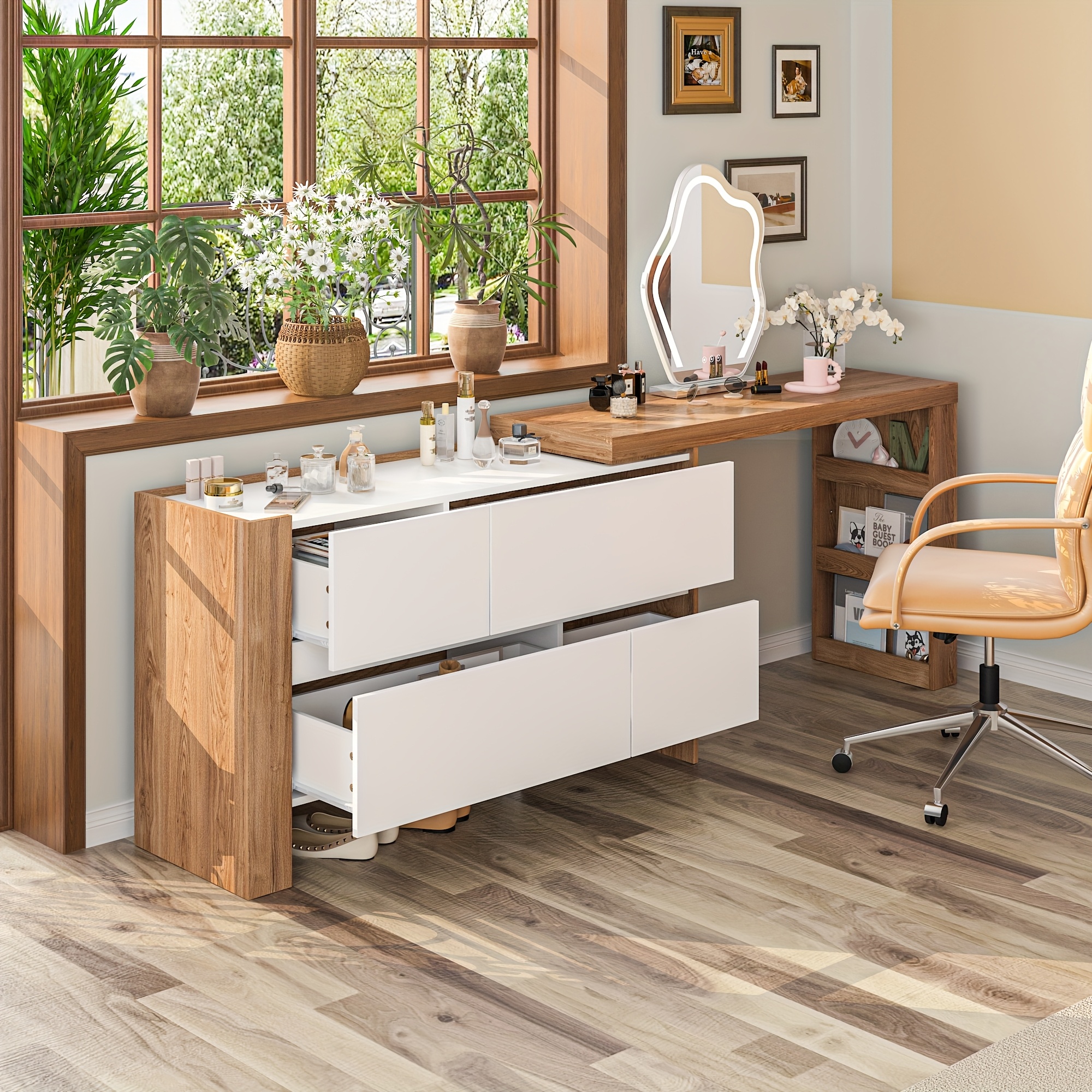 dresser desk combo sold on Temu United States