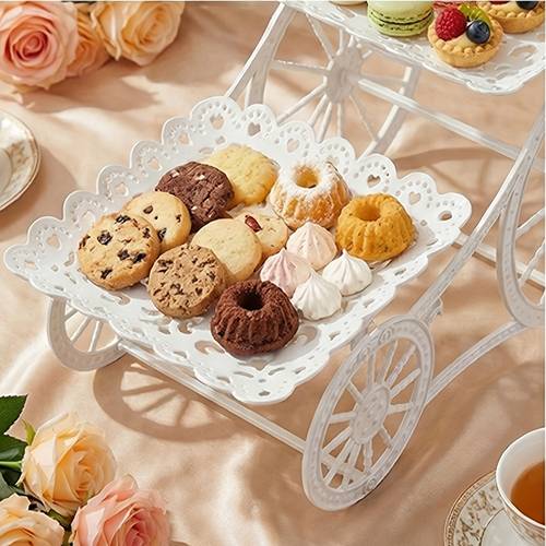 european white plastic hand dessert stand multi tiered fruit plate living room coffee table candy dish reception area exquisite cake stand ideal for indoor afternoon tea snack display polypropylene material safe
