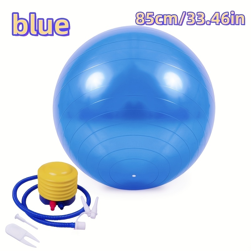 E-shop 85 cm / 33,46 Zoll Extra Großer Fitness Yoga Ball, Schutz-Fitnessball - Robuster Yoga Ball mit Schnellinflation, Verdicktes Stabiles Design,