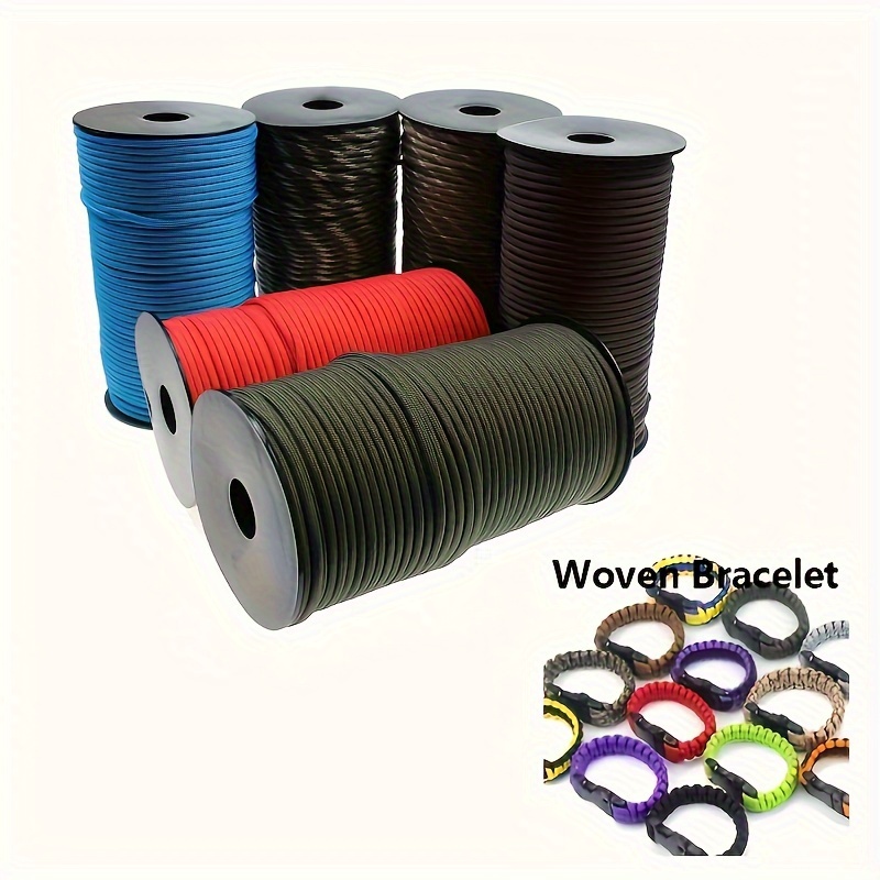 7 Cores Paracord Cord Paracord Ropes For Survival Camping - Temu