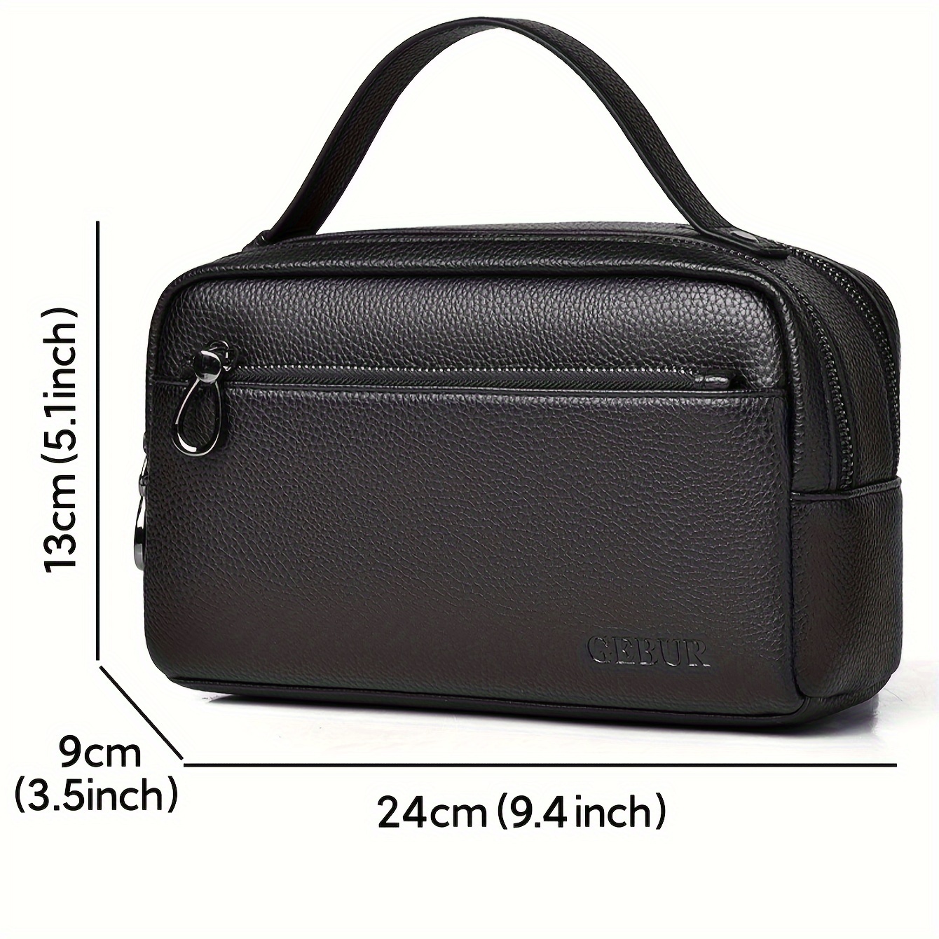 new 2023 mens faux leather handbag horizontal design - Temu Georgia