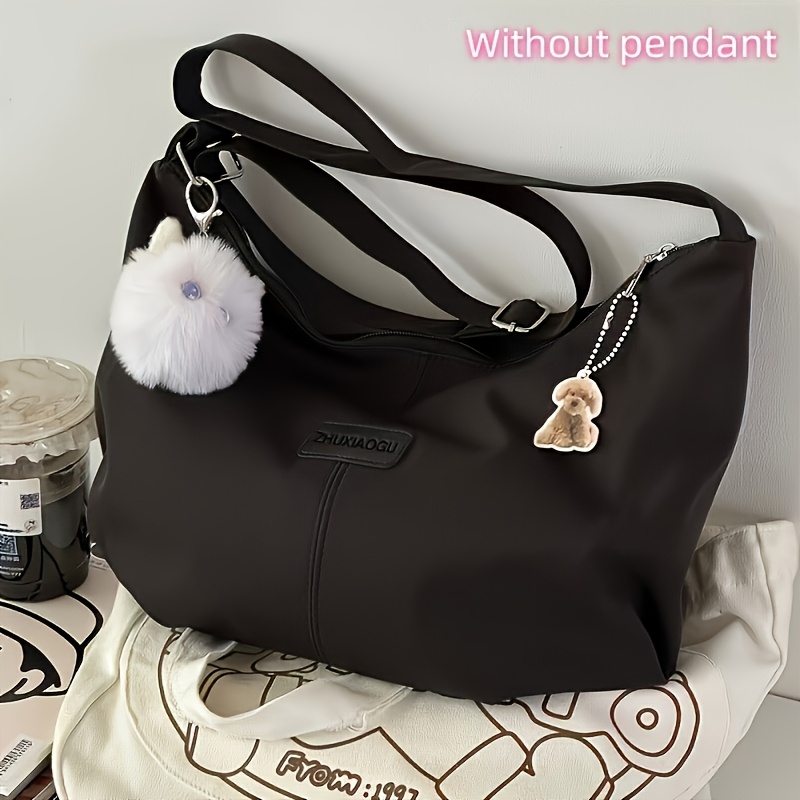 Image of Women's Fashion Japanese-style Large Capacity Crossbody Bag With Adjustable Strap And Zipper Closure - For Commuting, Campus, Casual - From