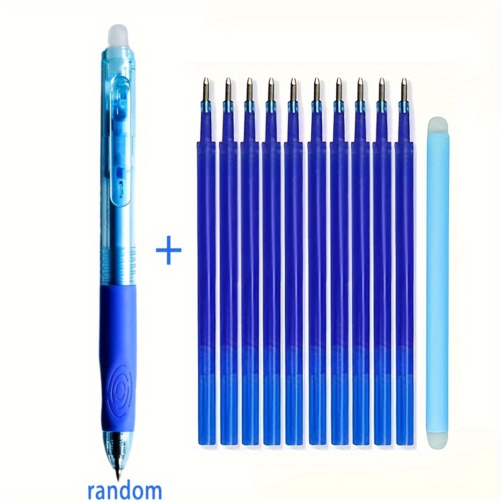 Soft Gel Pen With Press-to-erase Ballpoint 0. Blue Moe Erasable Hot Erasable Charcoal Magic Water Eraser