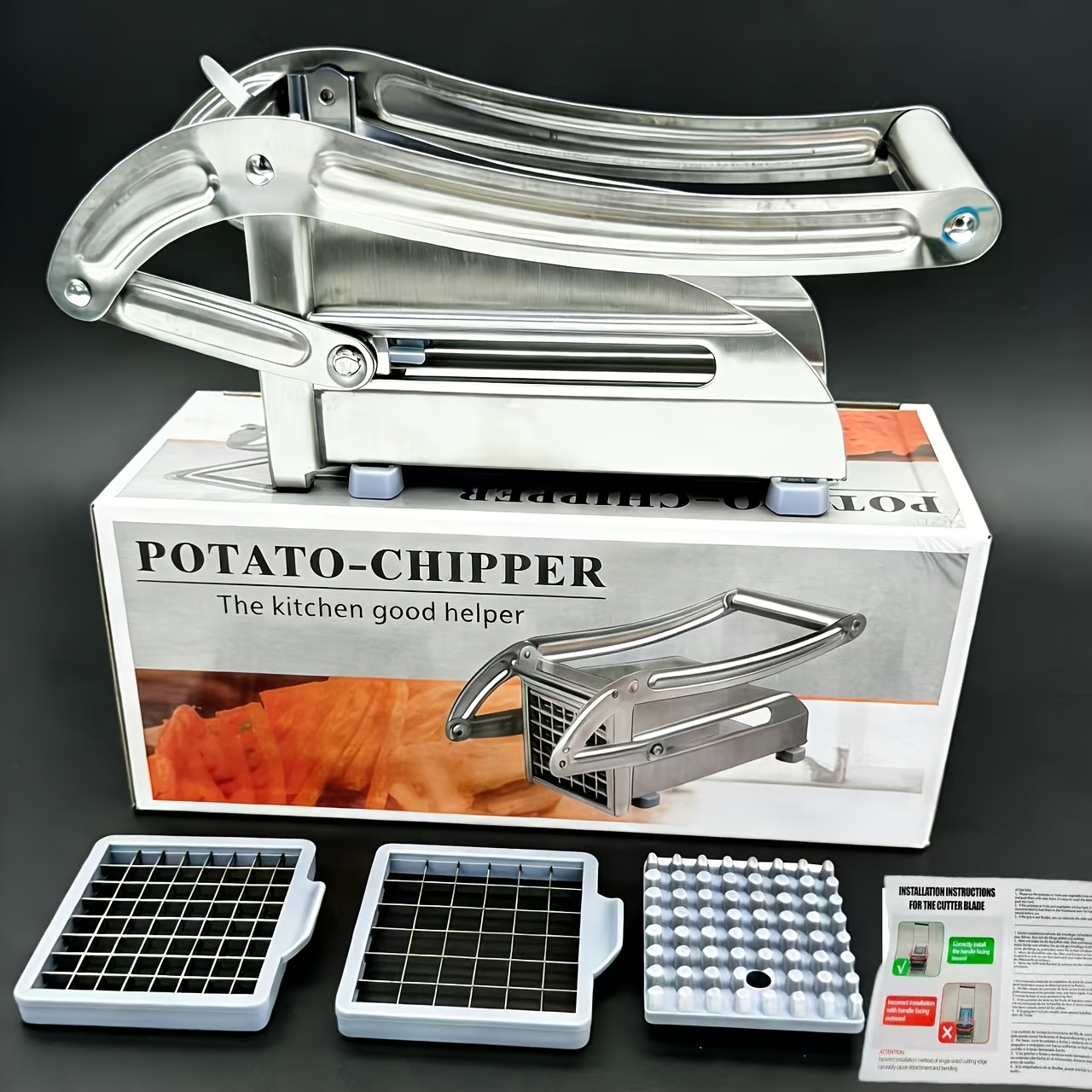 TEMU A Vegetable Slicer, Fry Slicer, Fruit Slicer, French Fry , Potato Slicer, Onion , Food Chopper, Kitchenware, Kitchen Gadgets, Kitchen