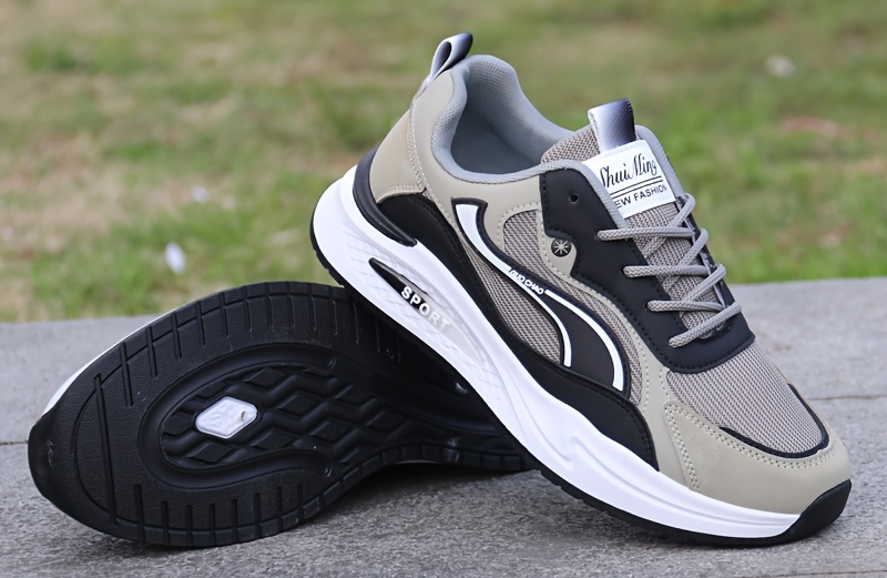 mens low top lace up sneakers outdoor jogging hiking camping comfy shoes breathable non slip   details 19