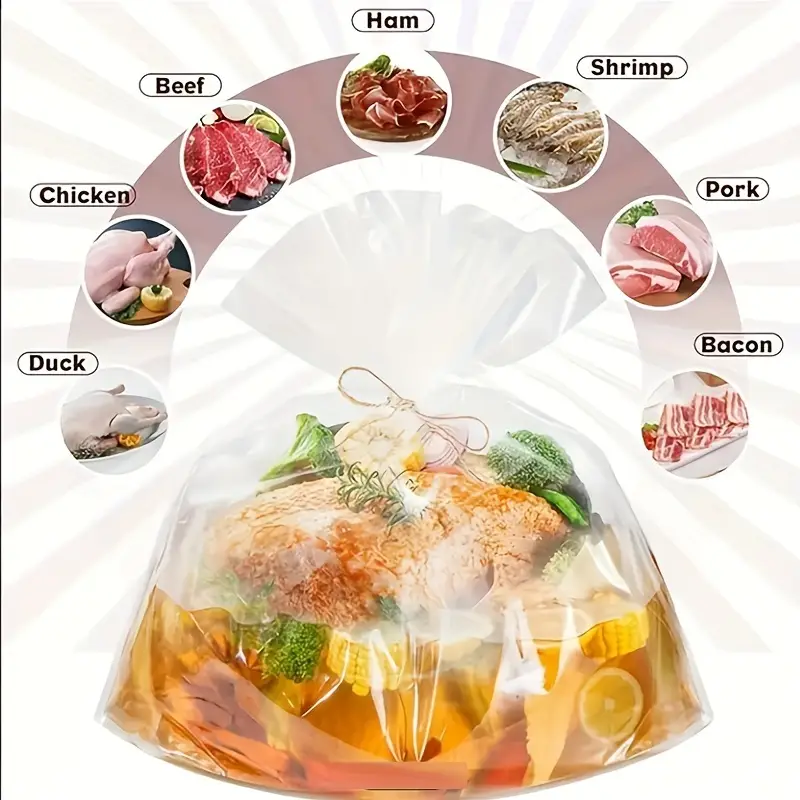 20 dona paket, foydalanish uchun mo'ljallangan yuqori haroratga chidamli plastmassa, sayohat uchun mo'ljallangan, tovuq, dengiz mahsulotlari, sabzavotlar, mevalar, non, shirinliklar uchun mos, oshxona, restoran, ochiq havoda tadbirlar, oila, Halloween uchun, tafsilotlar 4