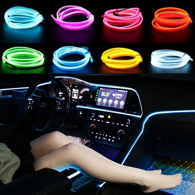 

5m Usb-powered Led Car Interior Light Strip - , Blue, Pink, Orange, Green, Yellow, Purple & For Dashboard, Console & Diy Decoration, Fit, Non-waterproof, 5v Working Voltage