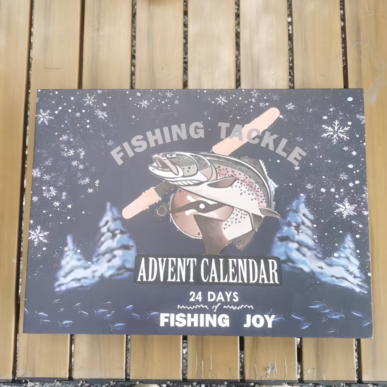 

1 Set Of Fishing Tackle Calendar - Multi-holiday Themed Lures & Accessories, , Blue - Ideal Gift For On Thanksgiving, Christmas, Easter, Valentine's & Father's Day