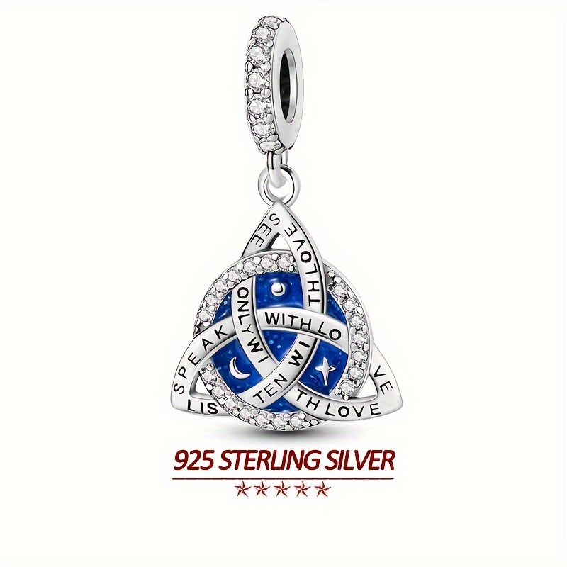 

Unique Design 925 Silver Low-allergy Zirconia Inlaid Pendant Necklace For Women's Jewelry Gift 2 Grams