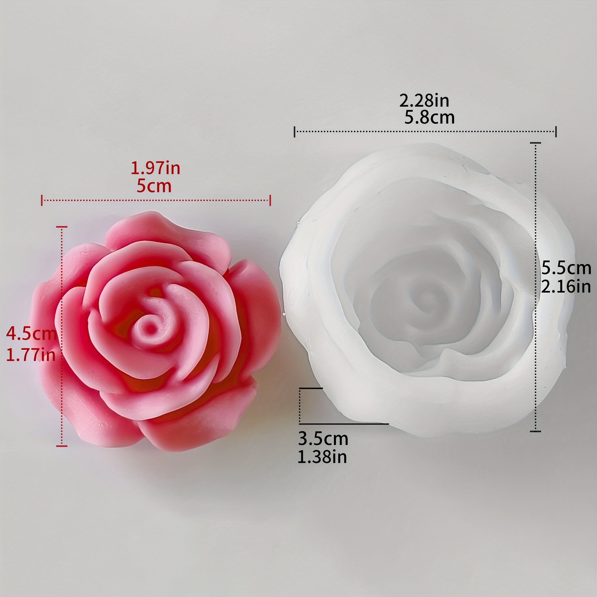 TEMU 1 stampo in silicone per candela a forma di per , ornamenti in gesso per diffusori, a , resina epossidica, decorazione da scrivania, regalo per