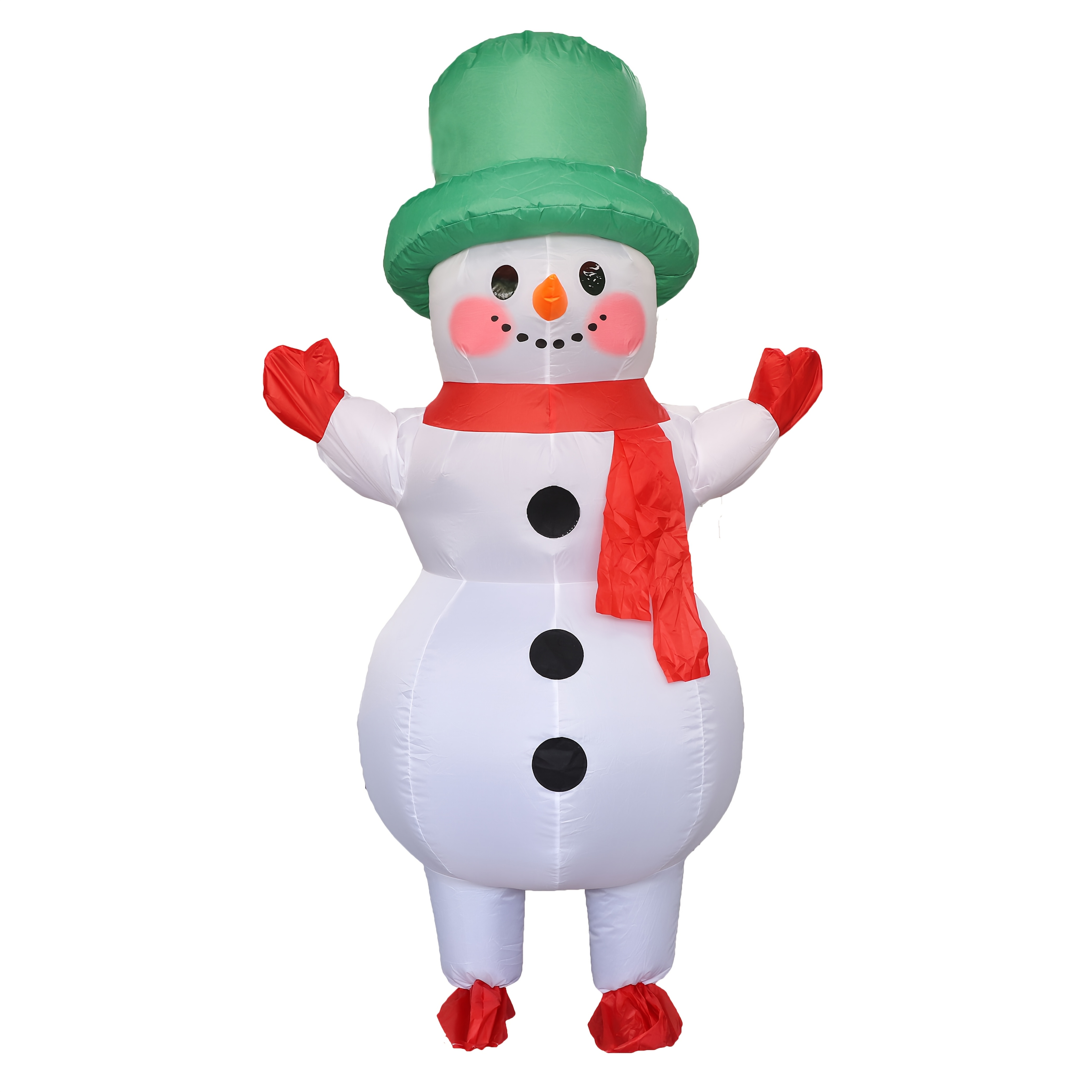 adult inflatable snowman costume hat red scarf Temu United Kingdom