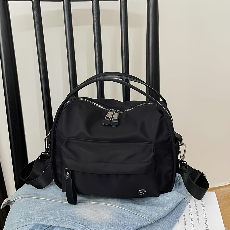 Image of Multi Functional Women's Shoulder Bag, Detachable Shoulder Strap, Nylon Fabric, On 1 Shoulder, Crossbody, Or Handheld In 3 Ways, Suitable For Women's Short Distance Travel, Commuting To Work, Shopping