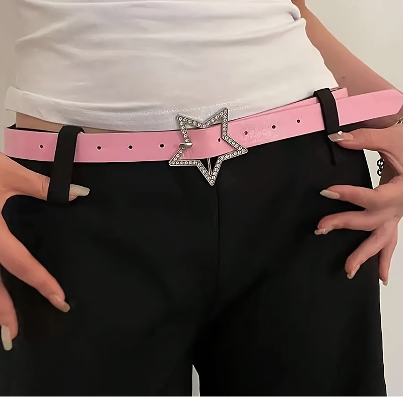 1pc dopamine spicy style pink y2k belt women new - Temu