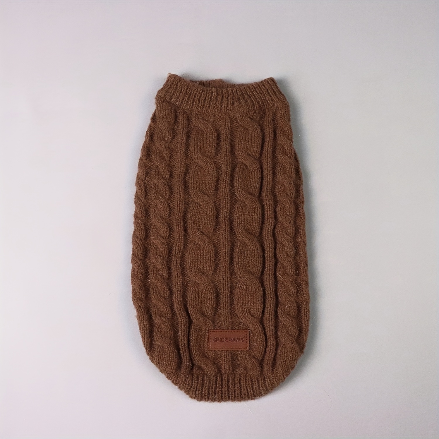 TEMU Pull pour petit chien. Vêtement chaud en pour temps froid. Pull col roulé épais . Convient aux chiens et aux chiens moyens.