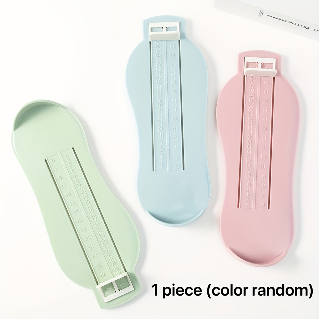 1pc Random Color Durable Plastic Shoe And Boot Accessory, Easy-to-use Foot Shape Measuring Ruler
