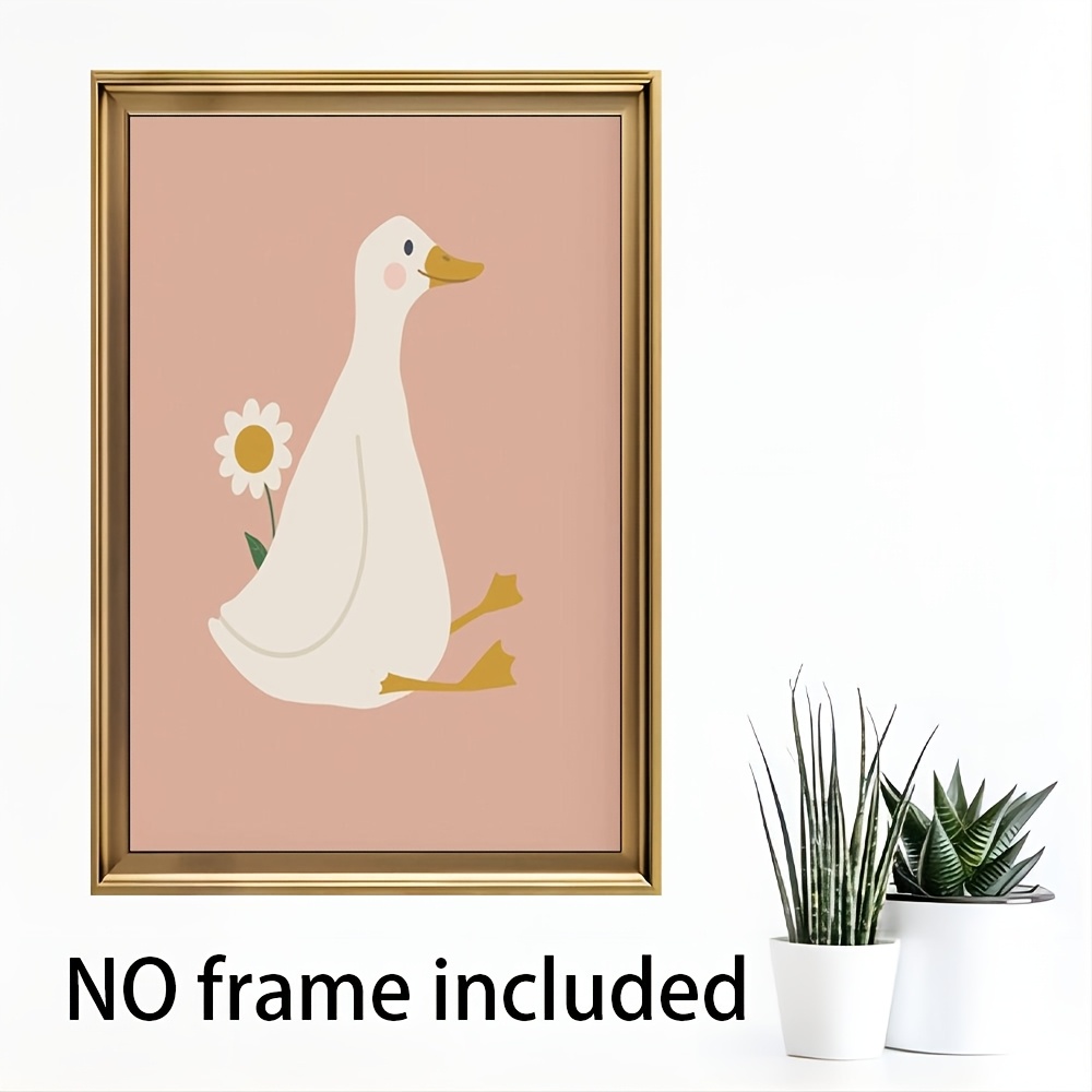 

Chic Pastel Duck Canvas Print - Wall Art For Decor, Perfect Gift Idea, Room Decor