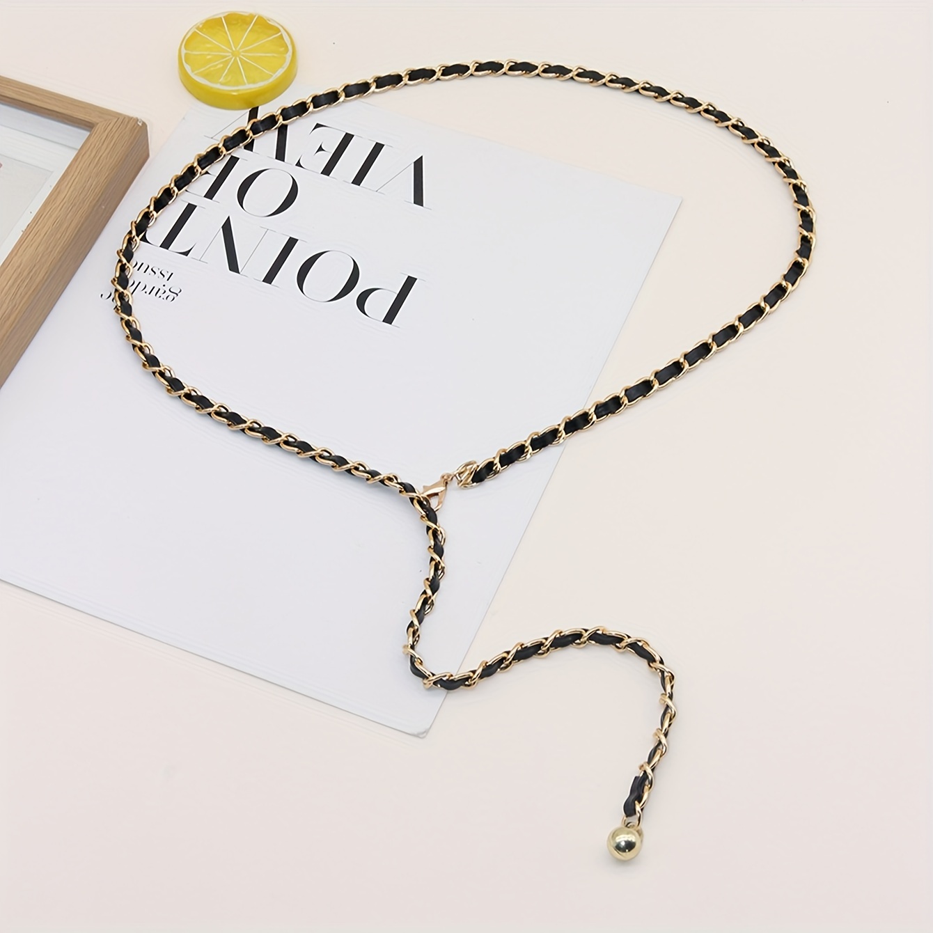 1pc Women's Waist Chain Fashion Casual Accessories Metal Chain Matching Skirt Pants Belt