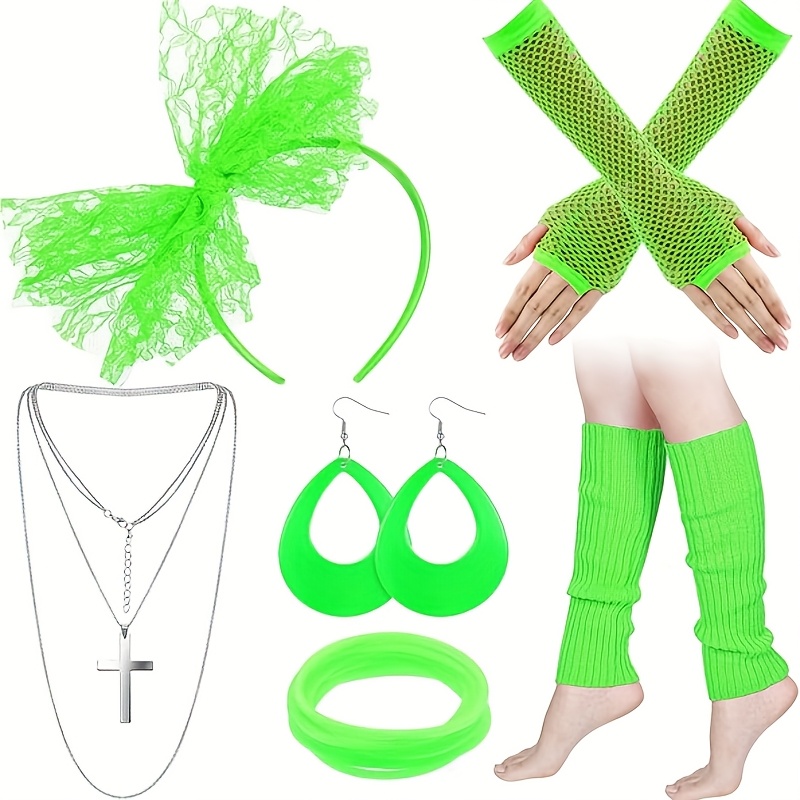 80s Neon Kit – Headbands, Earrings & Necklace