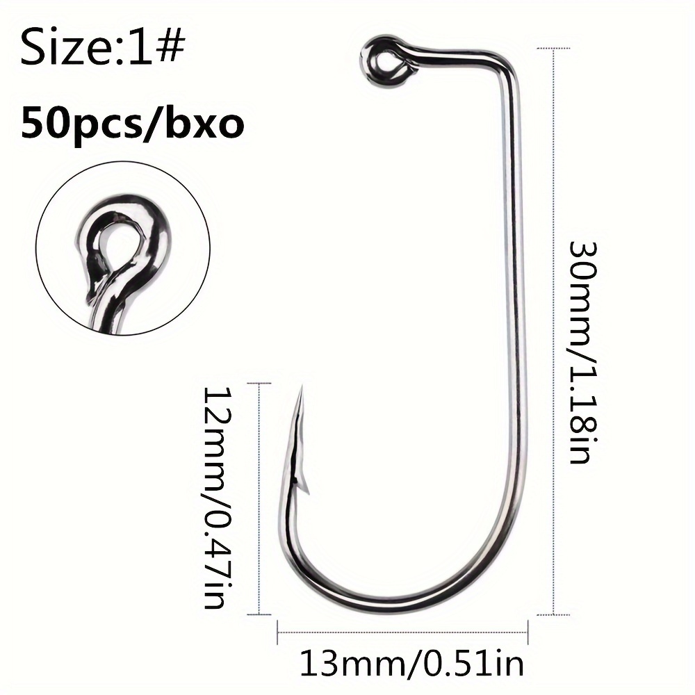 90 Degree Fishing Jig Hook High Carbon Steel Fishing Hooks - Temu