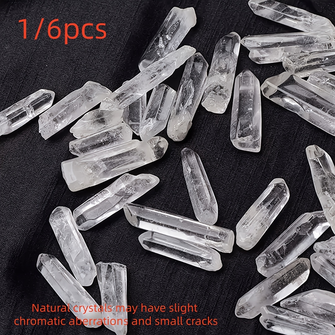 clear quartz crystals sold on Temu Canada