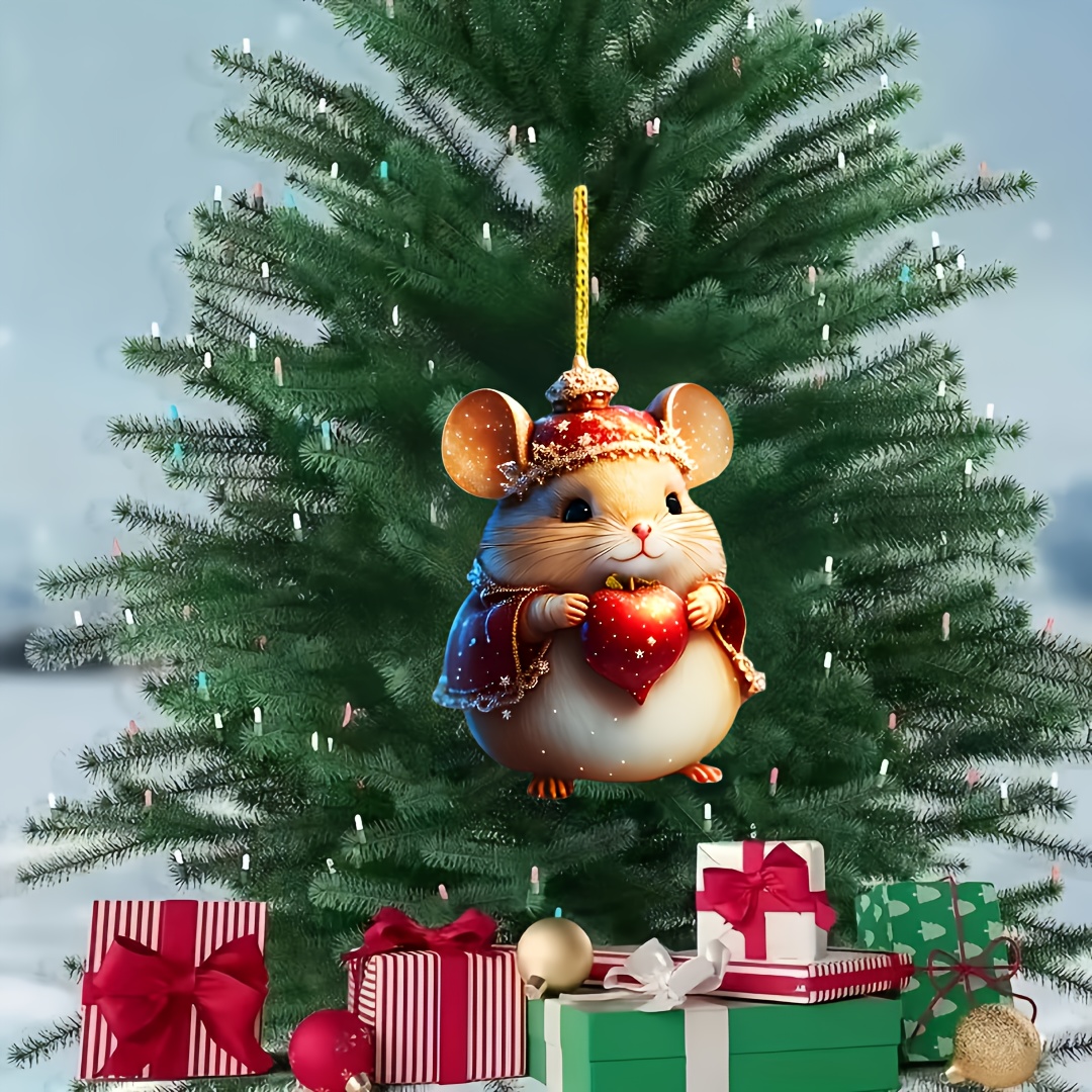

1pc Christmas And Car , As Car , Bag Decoration (free )