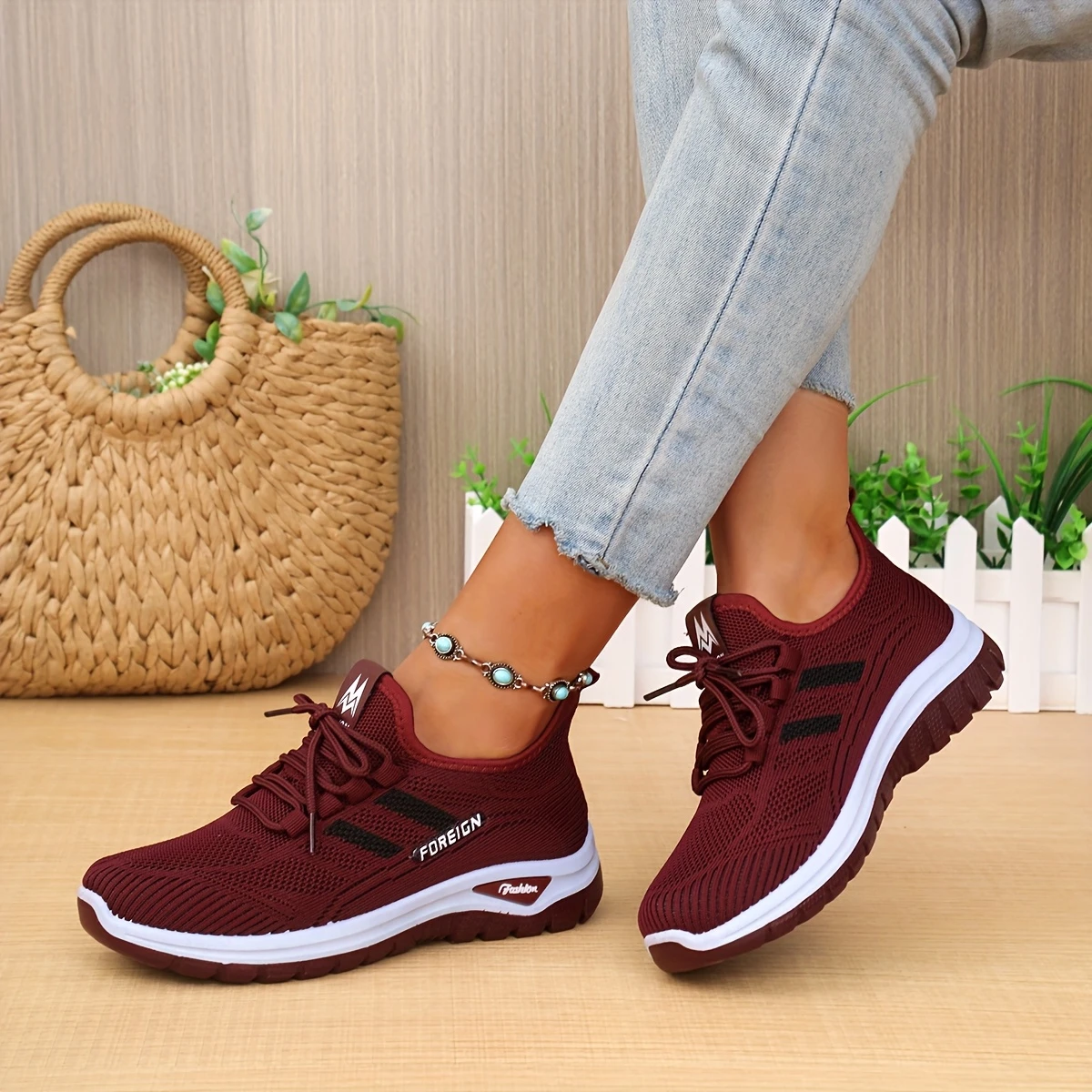 womens casual sports white sneakers a summer must have for featuring a cushioned flat sole for shock absorption slip on shoes are daily commutes outdoor activities and details 8