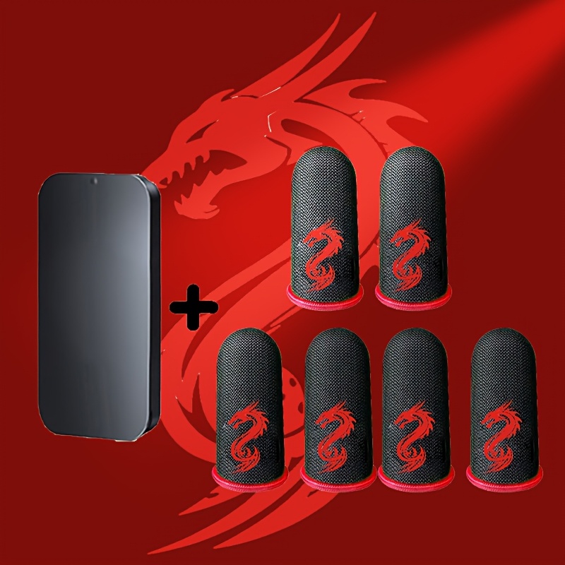 1 paar/3 paar/6 paar gaming-drachen-fingerschuhe, atmungsaktive, schweißhemmende, dünne gaming-daumenhandschuhe aus nanofaser, modell   für  