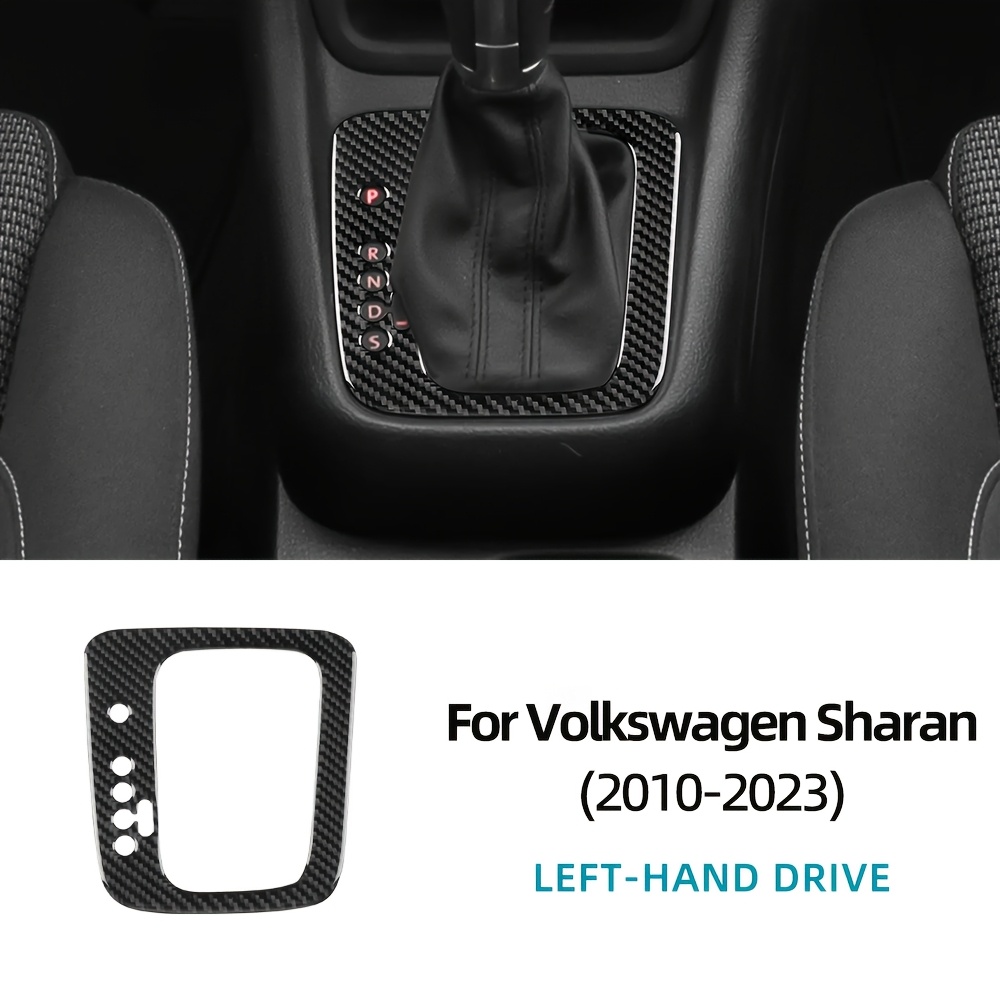 Jupizeus Is Suitable For Charon The 2010-2023 Automatic Transmission, Gear Shift Frame, Scratch Resistant Fiber Patch, Car Gear Shift Decoration Accessories, Left Driver, Black