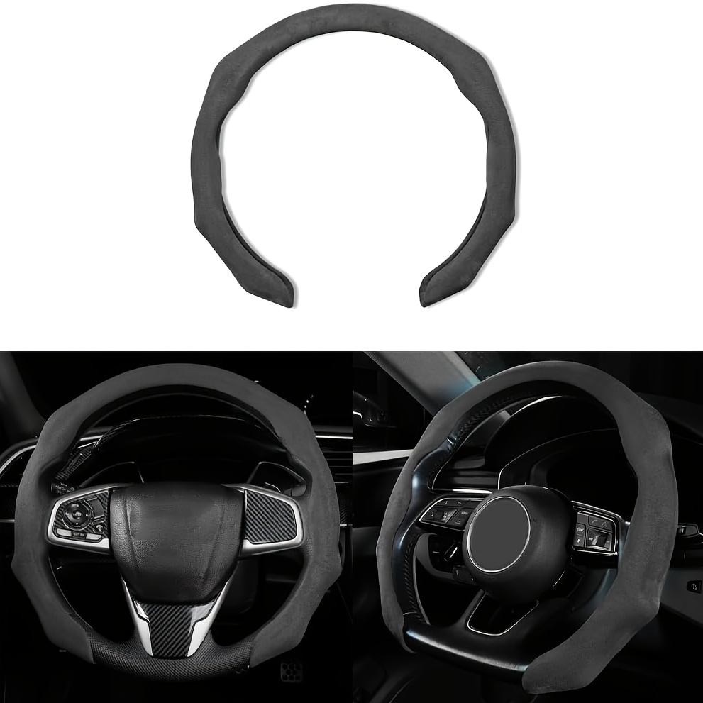 E-shop Auto Lenkradabdeckung, Sportwagen Lenkradschutz, Geeignet für 38,1 cm, Rutschfeste Komfortable Auto Innenraum Deko Zubehör, Passend für die