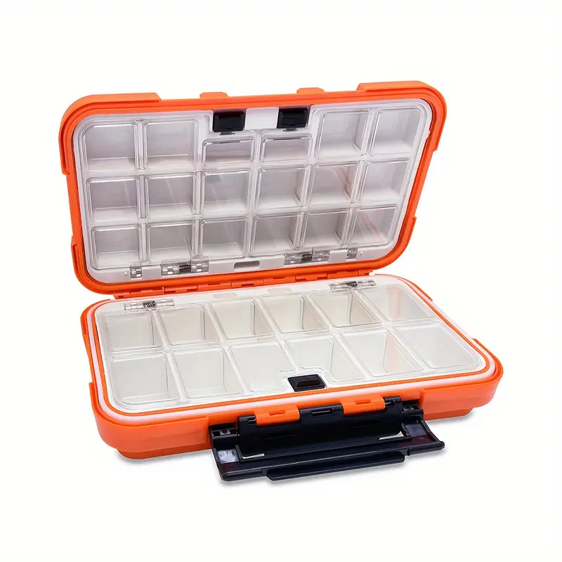 1pc Waterproof Fishing Tackle Box, Fishing Lure Accessories Storage Case,  Fishing Supplies