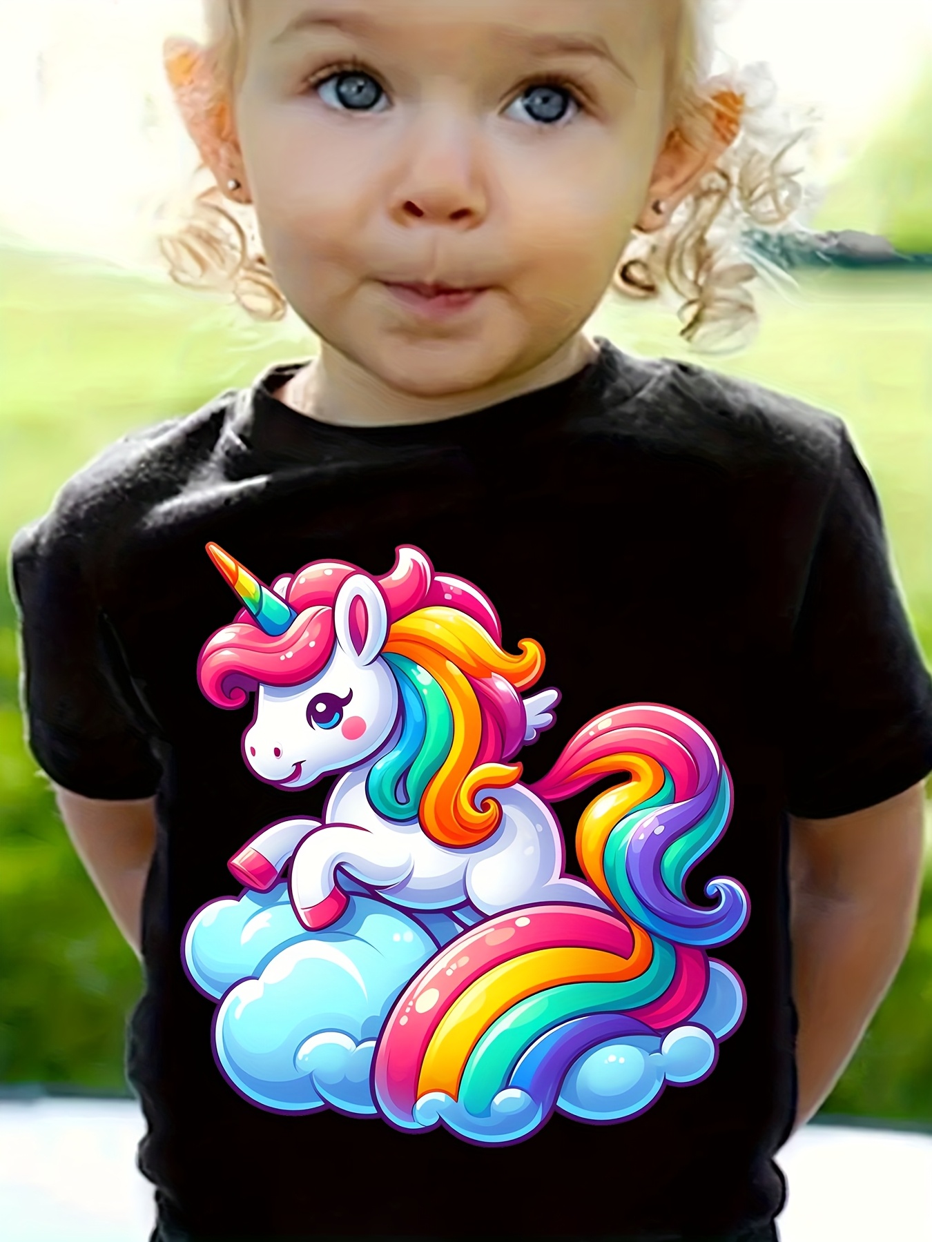3pcs chicfull girls unicorn tees cute casual Temu South Africa