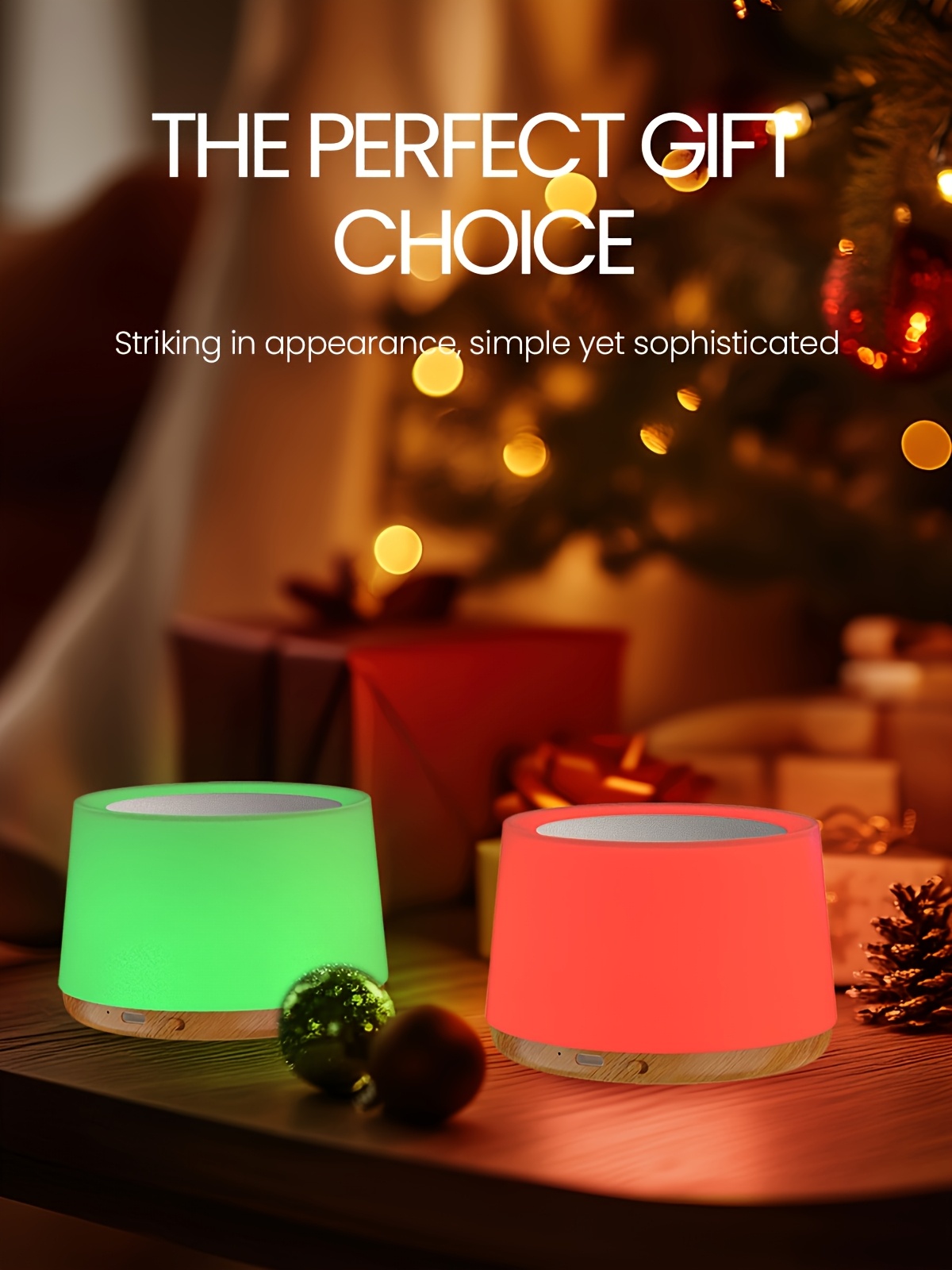 Lihangstar Touch-Sensitive Smart Lamp, a Brand New Touch Bedside Lamp, Night Light/Table Lamp, Adjustable Brightness And Color Night Light, USB Rechargeable/Suitable for Bedroom, Living Room, Parties, Desktop, Birthday Gift Ambient Light