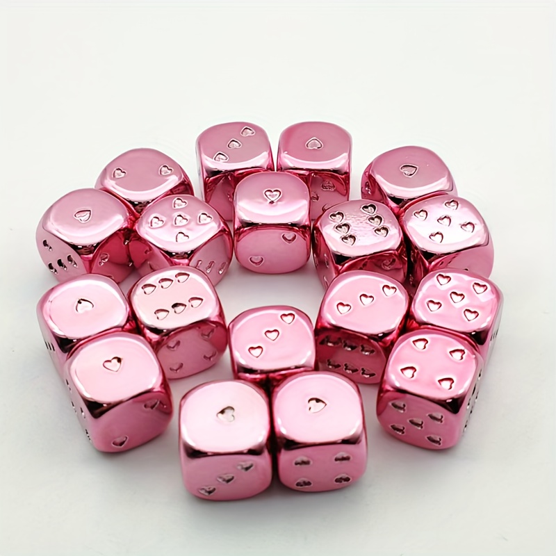 

5pcs Premium Acrylic Dice Set - Couples, Bachelorette & Family Games, 16mm - Ideal Gift For Weddings, Parties & More