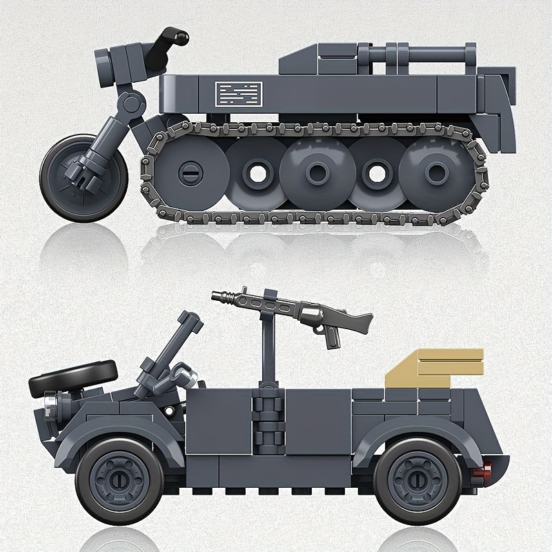 20th Century Classic Tank Building Block Armored Vehicle Educational Toy