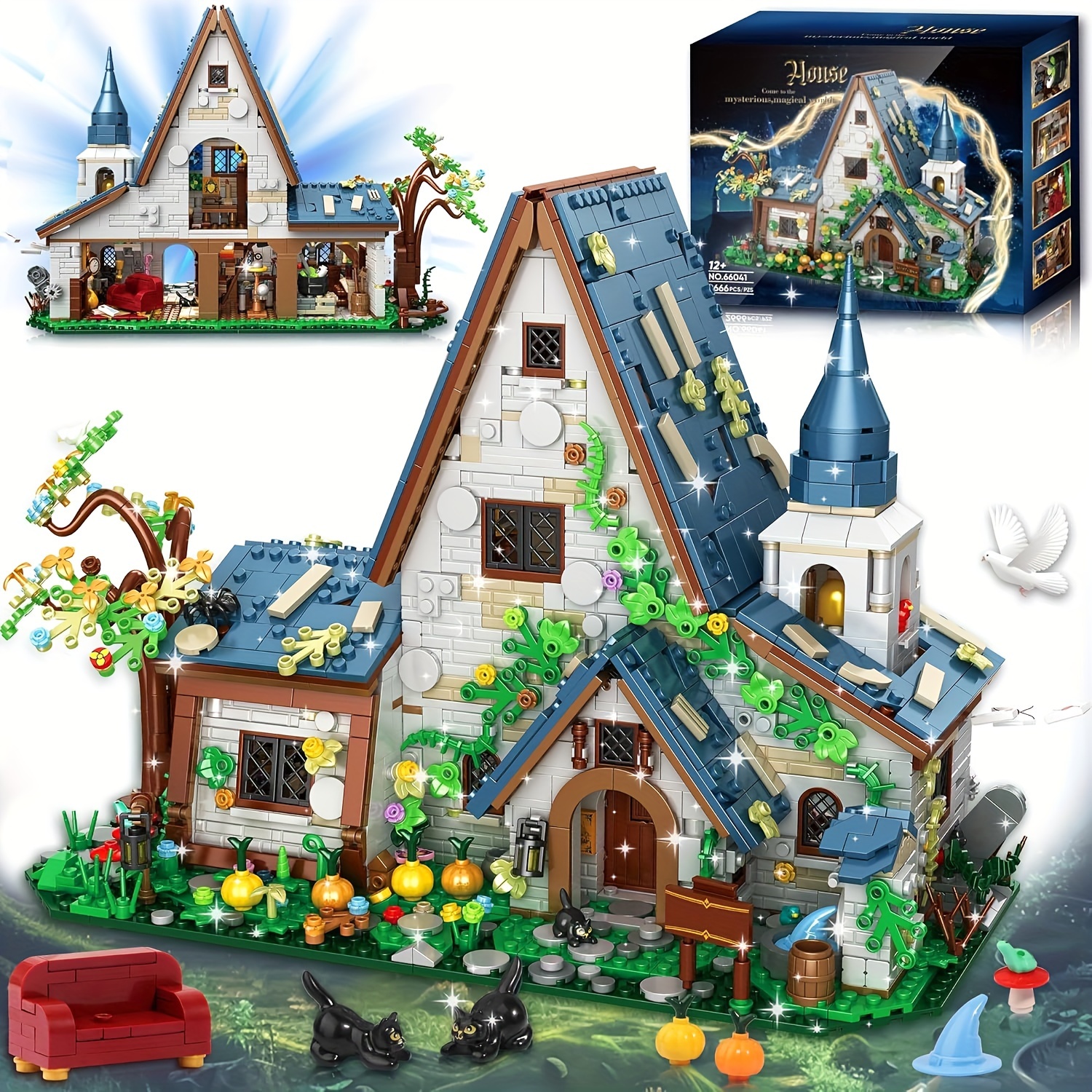 

House Set For Girl 8-12, Creator Architecture House Building Kit, Toy For Kids, Gift Idea For Boys And Girls Aged 9 And Up, 2666pcs