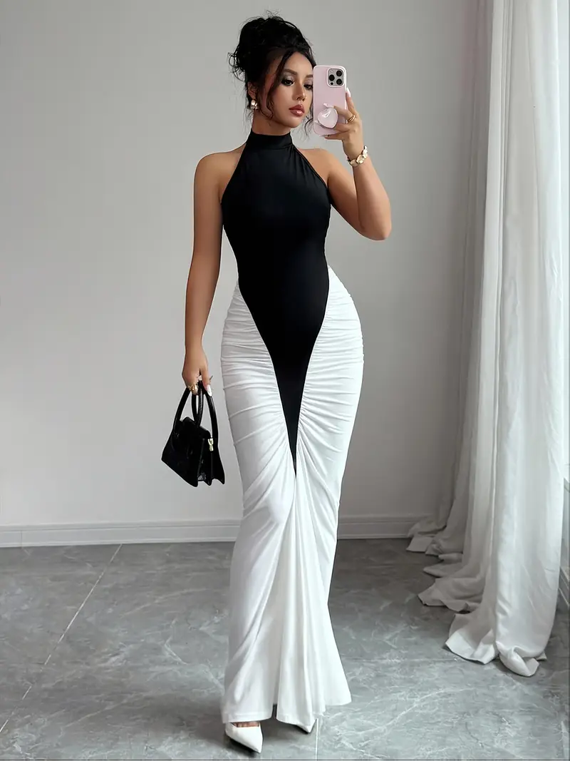 orchid lan elegant black white mermaid dress fishtail hoop - Temu orchid lan elegant black white mermaid dress fishtail hoop - Temu