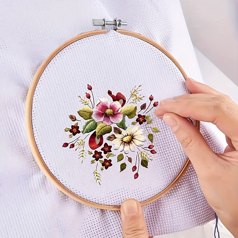 Bamboo Embroidery Hoop - Cross Stitch Frame, 6 Inch (15cm) Size, For Sewing & Display