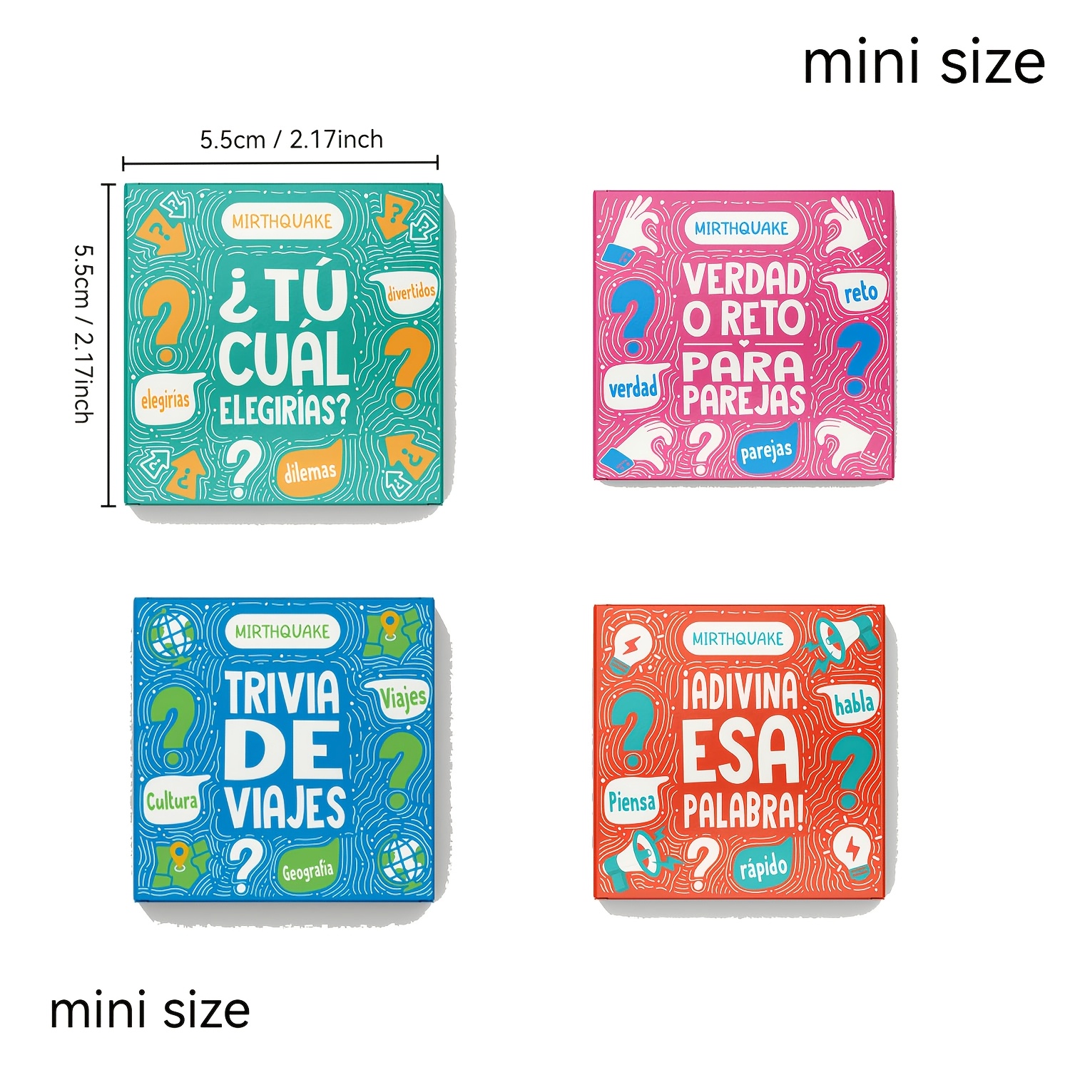 TEMU 4 set di giochi di carte in con mini carte, compatti e portatili, per viaggi, campeggio e gite. Un gioco da tavolo interattivo versatile per
