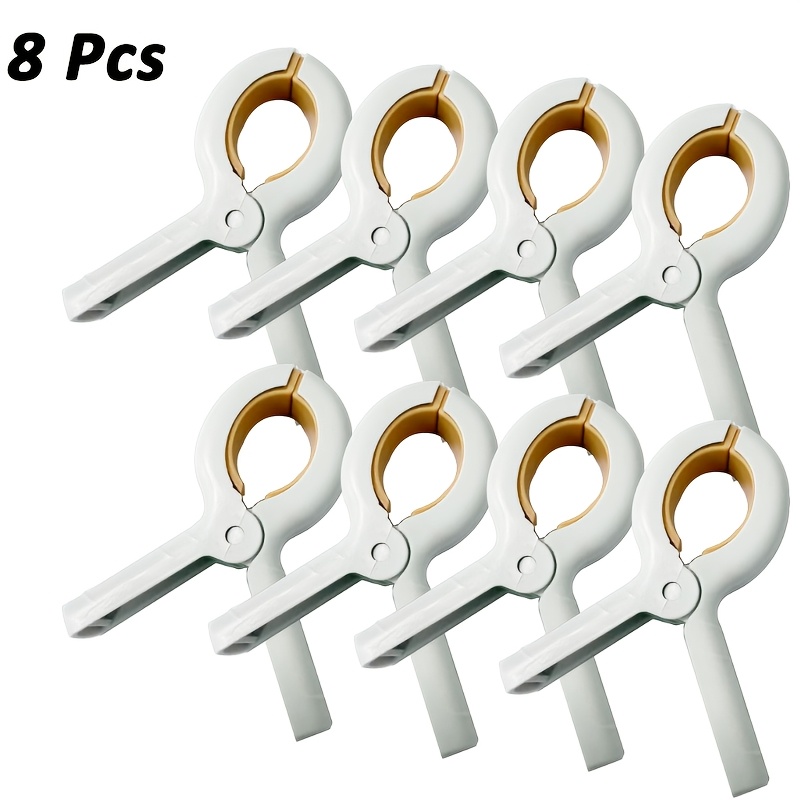 Image of Heavy-duty Beach Towel Clips, Spring Clothes Clips, Strong Outdoor Drying Clips, Suitable For Clipping Blankets And Clothes, And Household Storage Items, Clothes Pins