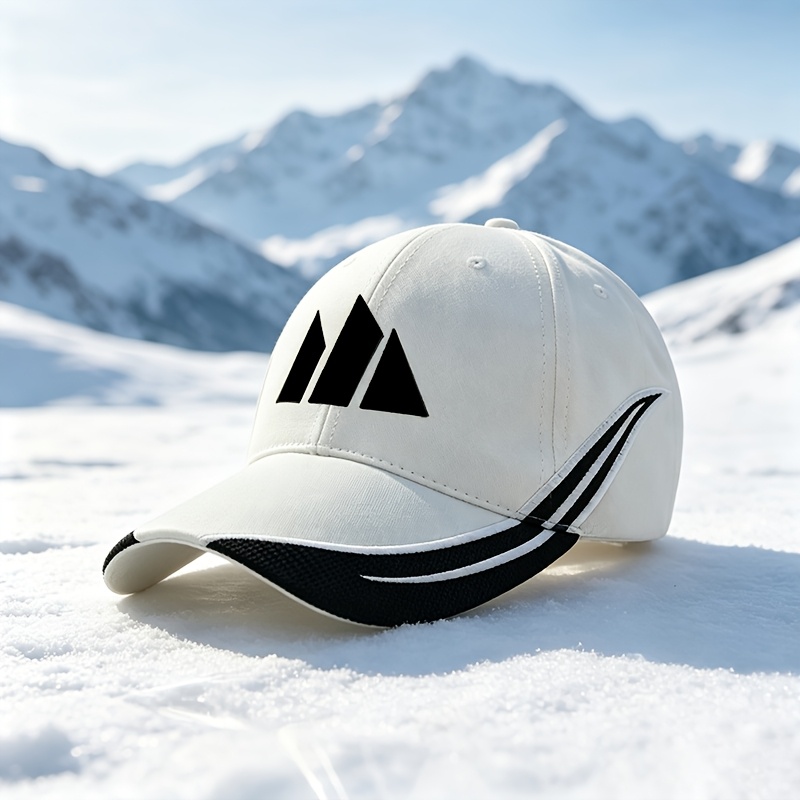 TEMU 1pc Unisex Fashion Mountain Pattern Baseball , Curved Brim Sports Hat, Outdoor Hat, Suitable For Daily Hiking And Camping
