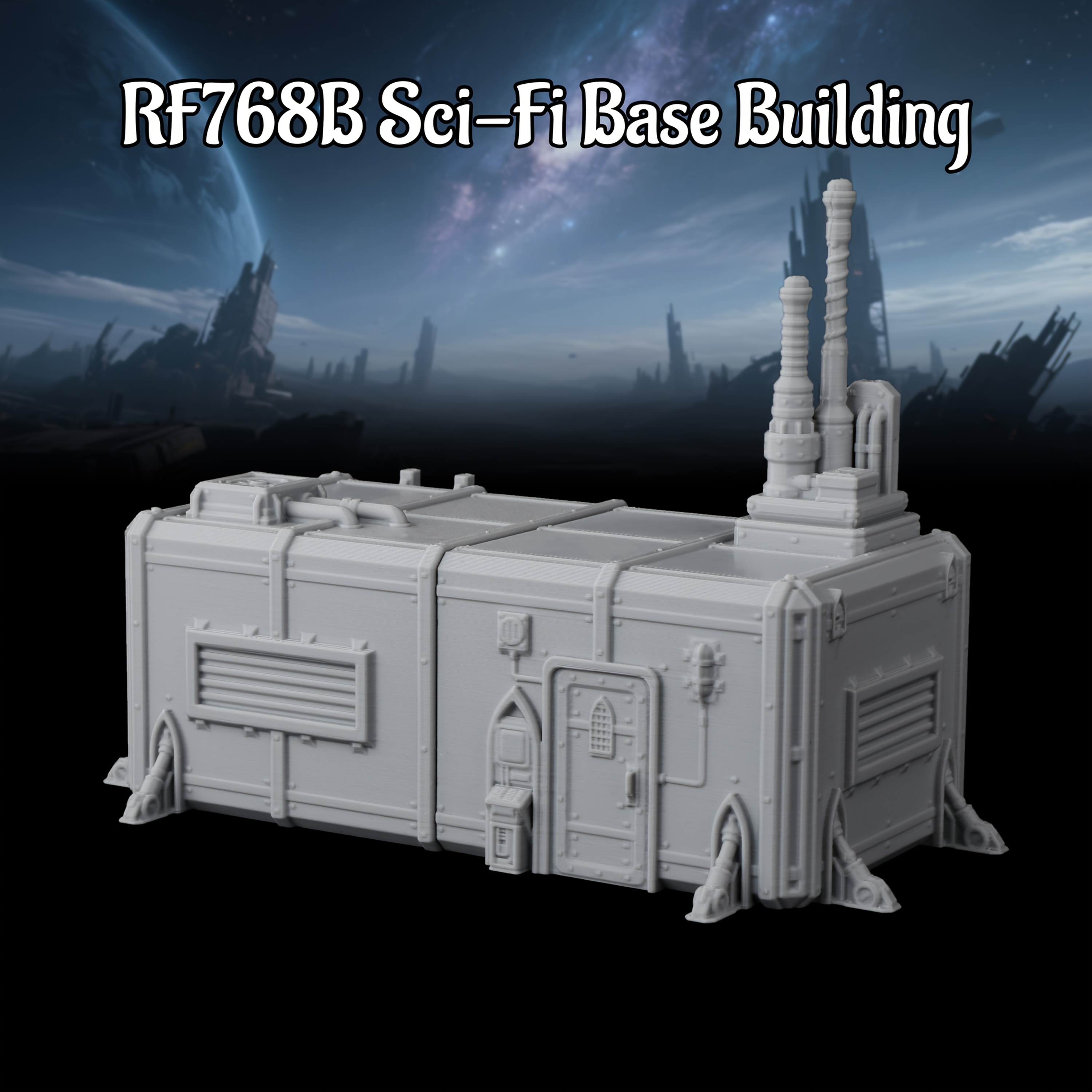 Sci-Fi Industrial Miniature Terrain Set RPG Collection