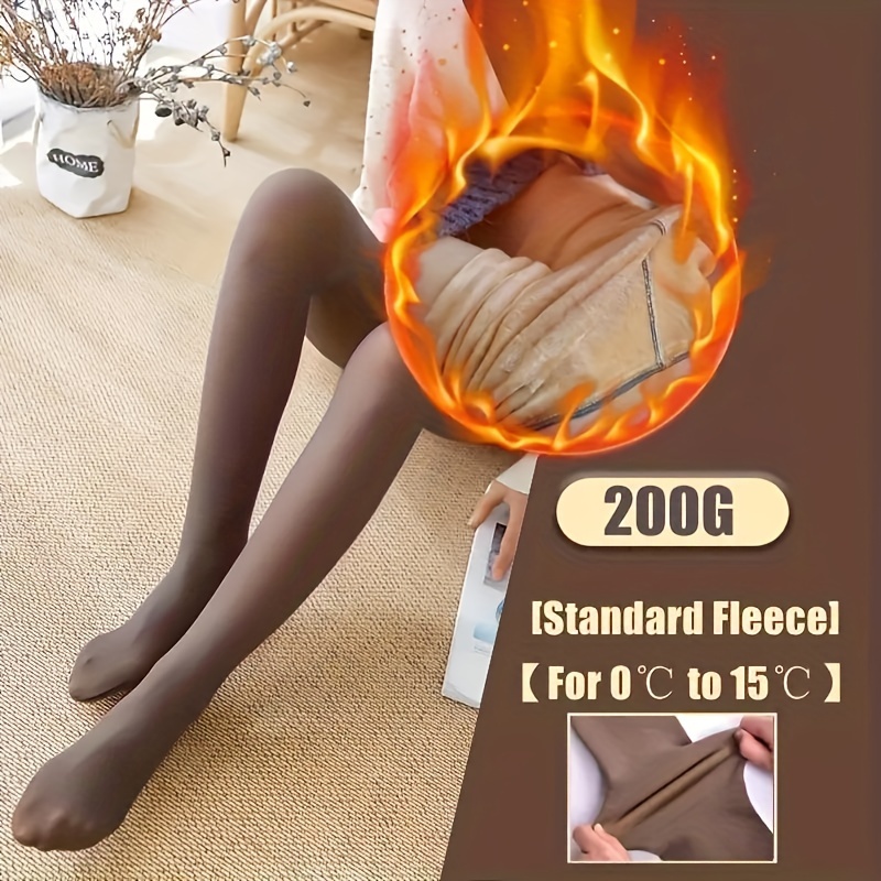 

's Fleece-lined Tights - (70% , 30% Polyamide) - - Leggings For - 1