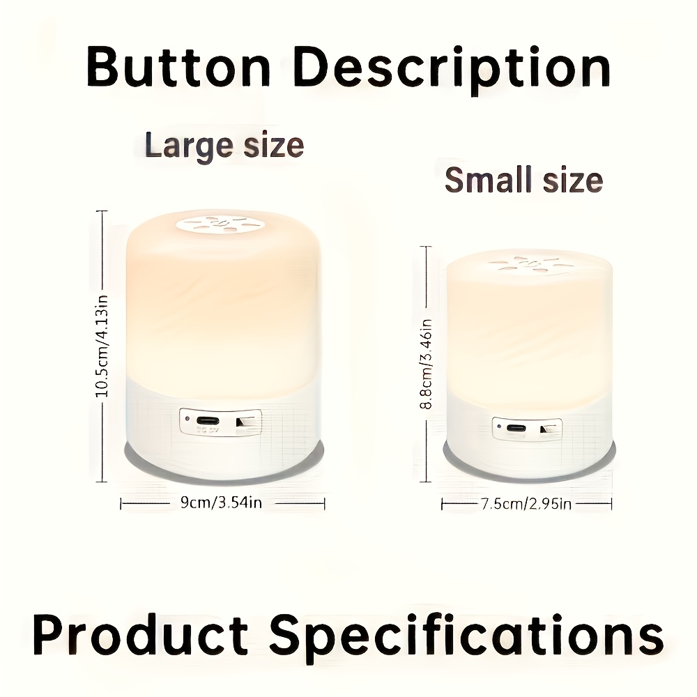 LED Touch Smart Light, Dimmable Decorative Light for Home