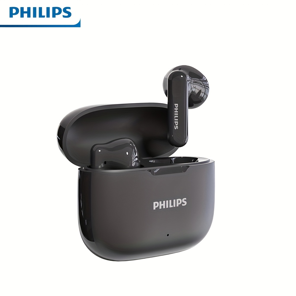 TEMU Tat1220 Wireless Bluetooth Headset, Upgraded To Version V6.0, Active Noise Canceling, Touch Control, 360 ° Surround Sound, , Type-c Charging,