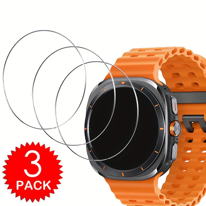 5/3/2pcs 9h Tempered Glass Screen Protector For Watch /ultra 2/ultra 49mm And Galaxy Watch Ultra 2025 47mm. This Anti-scratch Transparent Cover Is A Perfect Gift For Birthdays, 's Day
